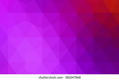 Multicolor pink, red, orange polygonal illustration, which consist of triangles. Geometric background in Origami style with gradient. Triangular design for your business.