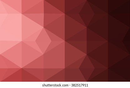 Multicolor pink, red, orange polygonal illustration, which consist of triangles. Geometric background in Origami style with gradient. Triangular design for your business.