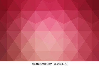 Multicolor pink, red, orange polygonal illustration, which consist of triangles. Geometric background in Origami style with gradient. Triangular design for your business.