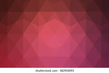 Multicolor pink, red, orange polygonal illustration, which consist of triangles. Geometric background in Origami style with gradient. Triangular design for your business.