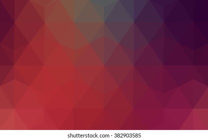 Multicolor pink, red, orange polygonal illustration, which consist of triangles. Geometric background in Origami style with gradient. Triangular design for your business.