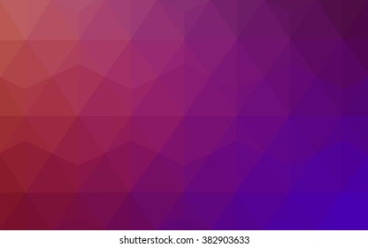Multicolor pink, red, orange polygonal illustration, which consist of triangles. Geometric background in Origami style with gradient. Triangular design for your business.