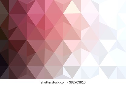Multicolor pink, red, orange polygonal illustration, which consist of triangles. Geometric background in Origami style with gradient. Triangular design for your business.