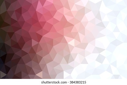 Multicolor pink, red, orange polygonal illustration, which consist of triangles. Geometric background in Origami style with gradient. Triangular design for your business.