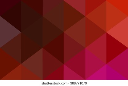 Multicolor pink, red, orange polygonal illustration, which consist of triangles. Geometric background in Origami style with gradient. Triangular design for your business.