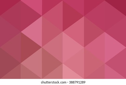Multicolor pink, red, orange polygonal illustration, which consist of triangles. Geometric background in Origami style with gradient. Triangular design for your business.