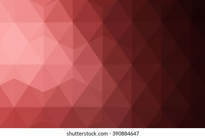 Multicolor pink, red, orange polygonal illustration, which consist of triangles. Geometric background in Origami style with gradient. Triangular design for your business.