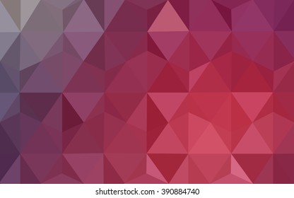 Multicolor pink, red, orange polygonal illustration, which consist of triangles. Geometric background in Origami style with gradient. Triangular design for your business.