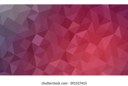 Multicolor pink, red, orange polygonal illustration, which consist of triangles. Geometric background in Origami style with gradient. Triangular design for your business.
