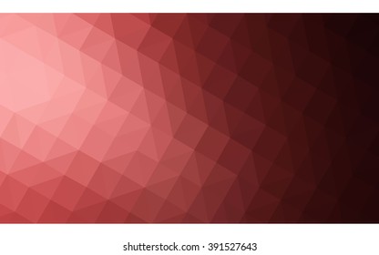 Multicolor pink, red, orange polygonal illustration, which consist of triangles. Geometric background in Origami style with gradient. Triangular design for your business.