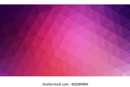 Multicolor pink, red, orange polygonal illustration, which consist of triangles. Geometric background in Origami style with gradient. Triangular design for your business.