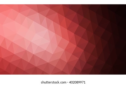 Multicolor pink, red, orange polygonal illustration, which consist of triangles. Geometric background in Origami style with gradient. Triangular design for your business.