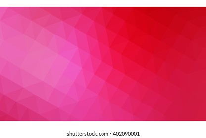 Multicolor pink, red, orange polygonal illustration, which consist of triangles. Geometric background in Origami style with gradient. Triangular design for your business.