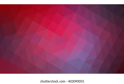 Multicolor pink, red, orange polygonal illustration, which consist of triangles. Geometric background in Origami style with gradient. Triangular design for your business.
