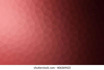 Multicolor pink, red, orange polygonal illustration, which consist of triangles. Geometric background in Origami style with gradient. Triangular design for your business.
