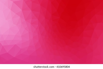 Multicolor pink, red, orange polygonal illustration, which consist of triangles. Geometric background in Origami style with gradient. Triangular design for your business.