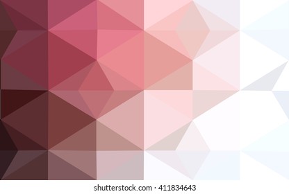 Multicolor pink, red, orange polygonal illustration, which consist of triangles. Geometric background in Origami style with gradient. Triangular design for your business.
