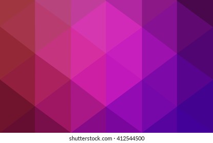 Multicolor pink, red, orange polygonal illustration, which consist of triangles. Geometric background in Origami style with gradient. Triangular design for your business.