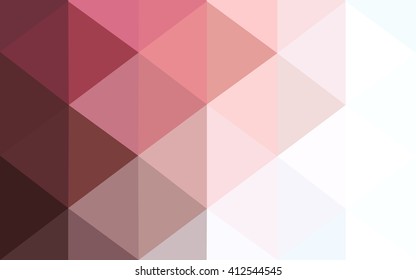 Multicolor pink, red, orange polygonal illustration, which consist of triangles. Geometric background in Origami style with gradient. Triangular design for your business.