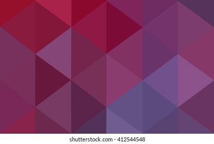 Multicolor pink, red, orange polygonal illustration, which consist of triangles. Geometric background in Origami style with gradient. Triangular design for your business.