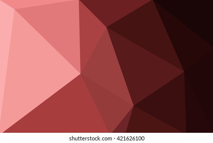 Multicolor pink, red, orange polygonal illustration, which consist of triangles. Geometric background in Origami style with gradient. Triangular design for your business.