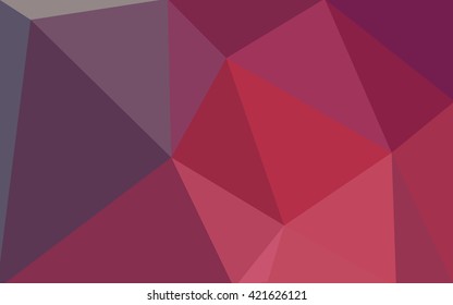 Multicolor pink, red, orange polygonal illustration, which consist of triangles. Geometric background in Origami style with gradient. Triangular design for your business.