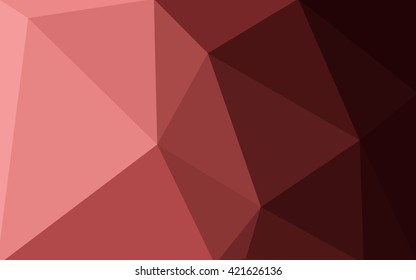 Multicolor pink, red, orange polygonal illustration, which consist of triangles. Geometric background in Origami style with gradient. Triangular design for your business.