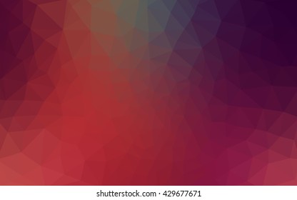 Multicolor pink, red, orange polygonal illustration, which consist of triangles. Geometric background in Origami style with gradient. Triangular design for your business.