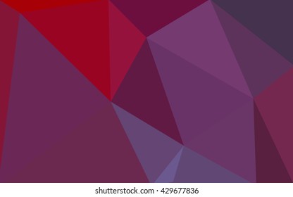 Multicolor pink, red, orange polygonal illustration, which consist of triangles. Geometric background in Origami style with gradient. Triangular design for your business.