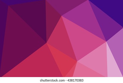 Multicolor pink, red, orange polygonal illustration, which consist of triangles. Geometric background in Origami style with gradient. Triangular design for your business.