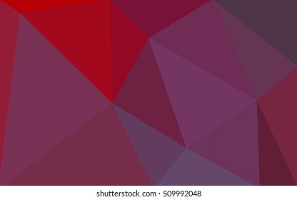 Multicolor pink, red, orange polygonal illustration, which consist of triangles. Geometric background in Origami style with gradient. Triangular design for your business.