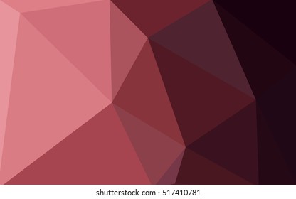 Multicolor pink, red, orange polygonal illustration, which consist of triangles. Geometric background in Origami style with gradient. Triangular design for your business.