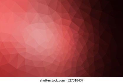 Multicolor pink, red, orange polygonal illustration, which consist of triangles. Geometric background in Origami style with gradient. Triangular design for your business.