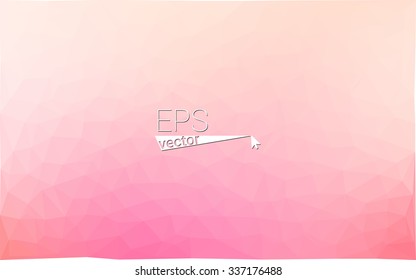 Multicolor pink, yellow geometric rumpled triangular low poly origami style gradient illustration graphic background. Vector polygonal design for your business.