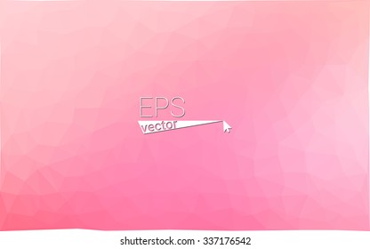 Multicolor pink, yellow geometric rumpled triangular low poly origami style gradient illustration graphic background. Vector polygonal design for your business.