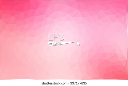 Multicolor pink, yellow geometric rumpled triangular low poly origami style gradient illustration graphic background. Vector polygonal design for your business.