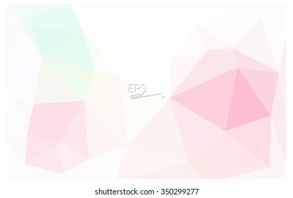 Multicolor pink, yellow geometric rumpled triangular low poly origami style gradient illustration graphic background. Vector polygonal design for your business.