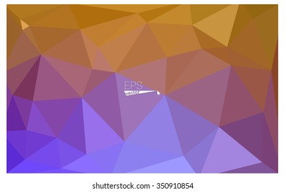 Multicolor pink, yellow geometric rumpled triangular low poly origami style gradient illustration graphic background. Vector polygonal design for your business.