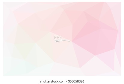 Multicolor pink, yellow geometric rumpled triangular low poly origami style gradient illustration graphic background. Vector polygonal design for your business.