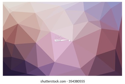 Multicolor pink, yellow geometric rumpled triangular low poly origami style gradient illustration graphic background. Vector polygonal design for your business.