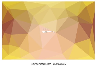 Multicolor pink, yellow geometric rumpled triangular low poly origami style gradient illustration graphic background. Vector polygonal design for your business.