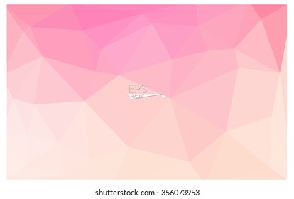 Multicolor pink, yellow geometric rumpled triangular low poly origami style gradient illustration graphic background. Vector polygonal design for your business.