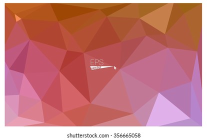 Multicolor pink, yellow geometric rumpled triangular low poly origami style gradient illustration graphic background. Vector polygonal design for your business.