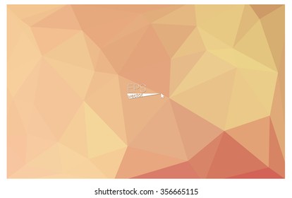 Multicolor pink, yellow geometric rumpled triangular low poly origami style gradient illustration graphic background. Vector polygonal design for your business.