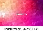 Multicolor pink, yellow, orange  geometric rumpled triangular low poly style gradient illustration graphic background. Vector polygonal design for your business.