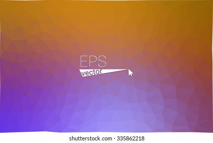 Multicolor pink, yellow, orange  geometric rumpled triangular low poly style gradient illustration graphic background. Vector polygonal design for your business.