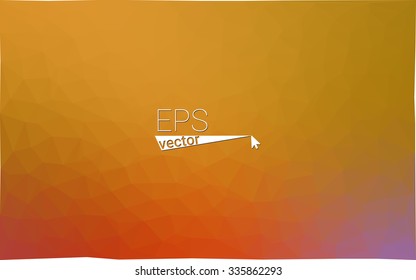 Multicolor pink, yellow, orange  geometric rumpled triangular low poly style gradient illustration graphic background. Vector polygonal design for your business.