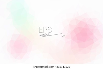 Multicolor pink, yellow, orange  geometric rumpled triangular low poly style gradient illustration graphic background. Vector polygonal design for your business.