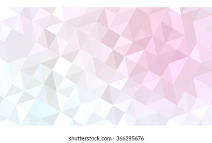 Multicolor pink, yellow polygonal illustration, which consist of triangles. Geometric background in Origami style with gradient. Triangular design for your business.
