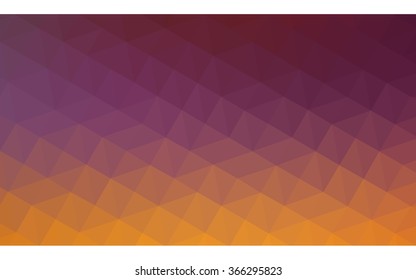 Multicolor pink, yellow polygonal illustration, which consist of triangles. Geometric background in Origami style with gradient. Triangular design for your business.